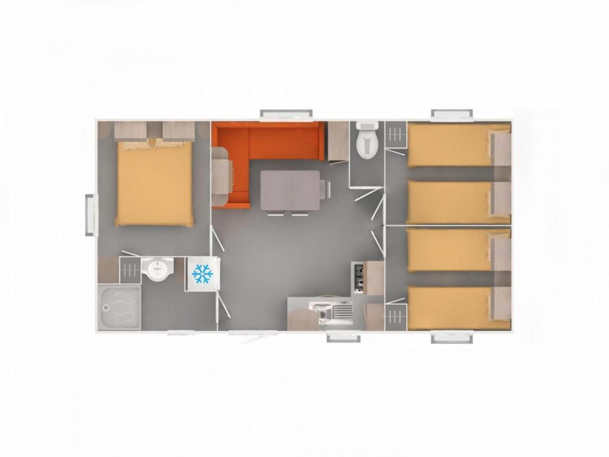 Mobilehome 8 Personnes Avec Clim Situe Aux Sables Du Midi Valras-Plage Exterior foto